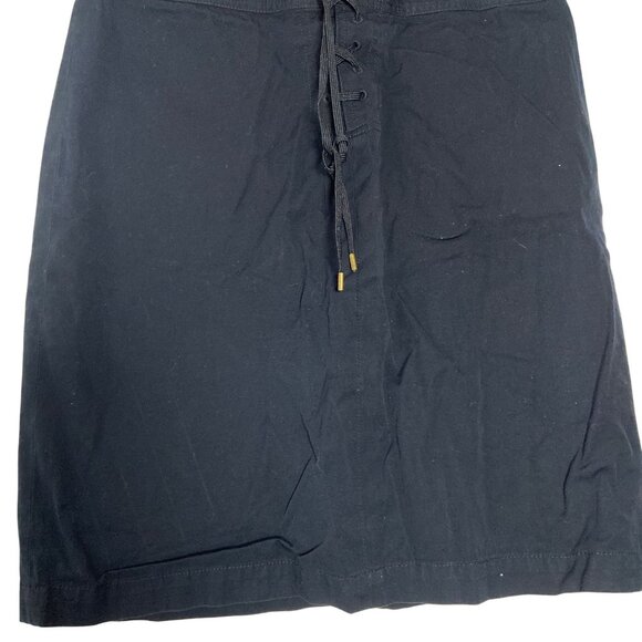 Lauren Ralph Lauren Nautical Corset Tie Women's Blue Button Skirt Size 8 - Picture 2 of 9